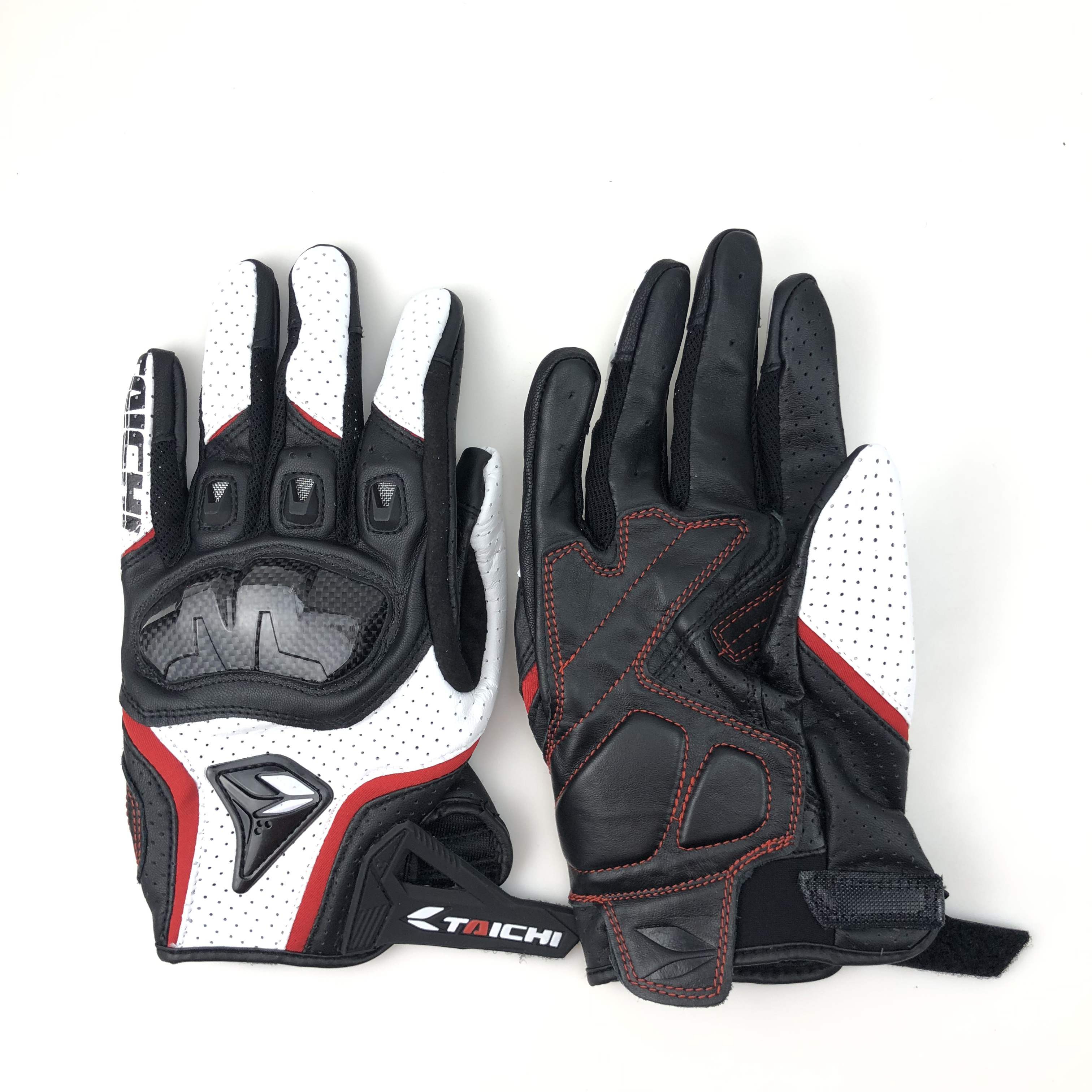Motorcycle RST410 RS Taichi Mesh Gloves Black Red White Men's Perforated Leathe 