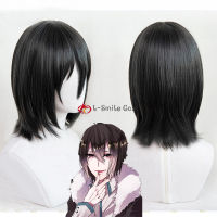 Anime Bungo Stray Dogs Fyodor D Dostoevsky Short Black Cosplay Wig Heat Resistant Synthetic Hair Cosplay Wigs + Wig Cap