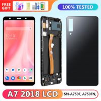 6.0 A750 tft Display Replacement for Samsung Galaxy A7 2018 A750 A750F Lcd Display Touch Screen Digitizer Assembly with Frame