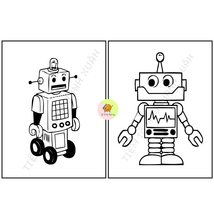 Top 30 tranh tô màu robot cho bé trai 2022  TRẦN HƯNG ĐẠO