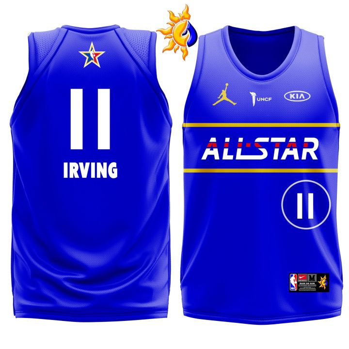 2021 allstar 01 KYRIE IRVING jersey high quality spandex