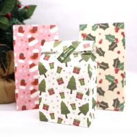 【CC】 Bag Food Cookies Packing Paper BagsChristmas Supplies 6pcs/lot