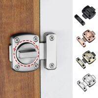 Door Lock Metal Hook Latch Lock Bathroom Right Angle Sliding Gate Lock 42mm Zinc Alloy Spring Button Lock Car Buckle Hardware