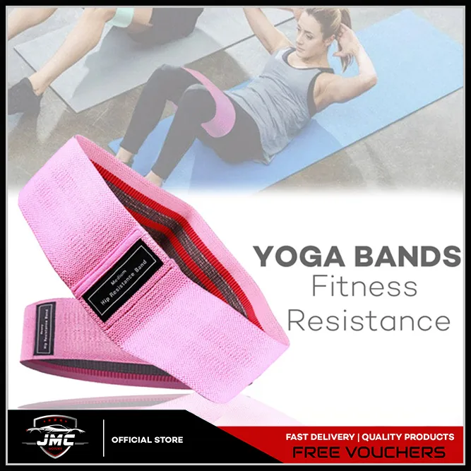 JMC Yoga Bands Durable Pull Band Hip Circle Anti-slip Gym Fitness ...