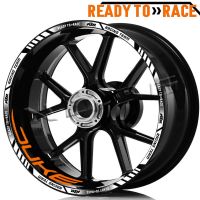 สำหรับ KTM Duke 390/690/790/890/1290แถบขอบล้อรถจักรยานยนต์แถบสติกเกอร์รูปลอกสะท้อนแสงขนาด17นิ้วอุปกรณ์เสริมกันน้ำ