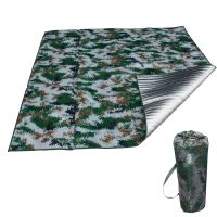 Folding Beach Blanket Camping Mat Thickened Camouflage Aluminum Film Moisture-proof Picnic Mat Portable Outdoor Travel Mattress Sleeping Pads