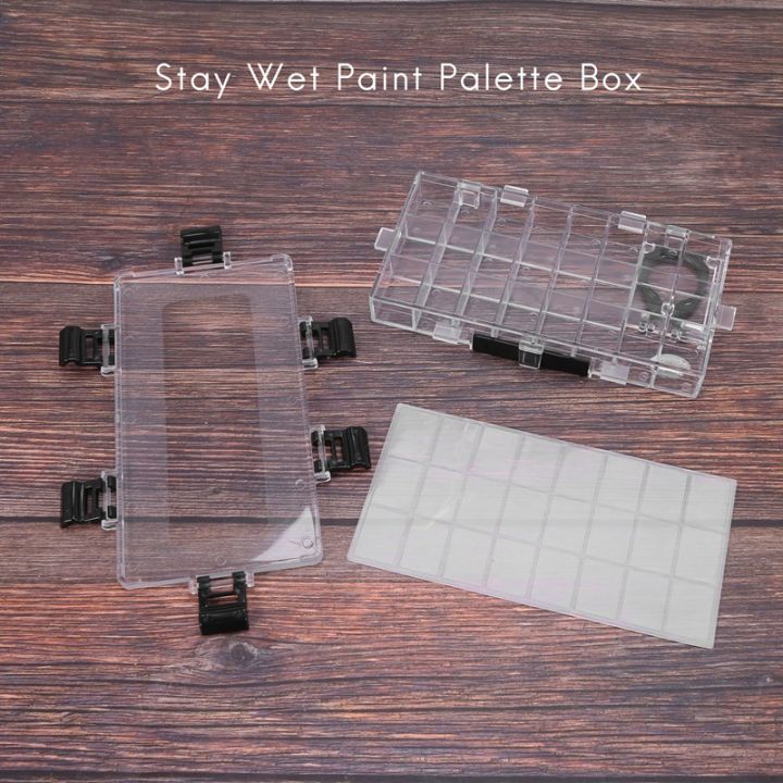 24-well-airtight-leak-watercolor-paint-palette-box-for-watercolors-half-pans-acrylic-gouache-and-oil-paint