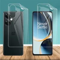 ฟิล์มไฮโดรเจลแบบบางพิเศษสำหรับ OnePlus Nord CE3 CE 3 N30 5G ฟิล์มฟิล์มกันรอยป้องกันเต็มพื้นที่ของหน้าจอด้านหน้า TPU นิ่มใส