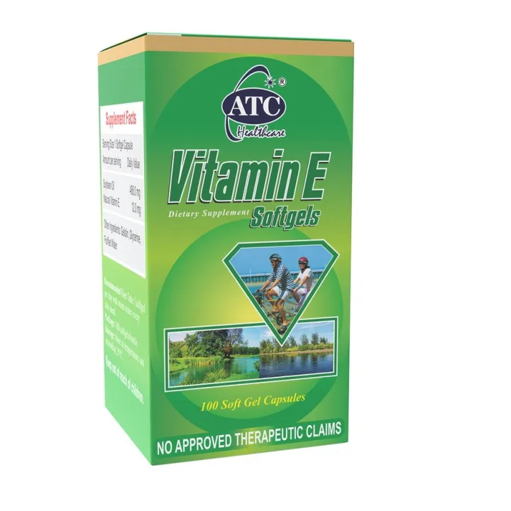 ATC Vitamin E 500mg Softgel x 100's ( Expiration January 2023 ) Lazada PH