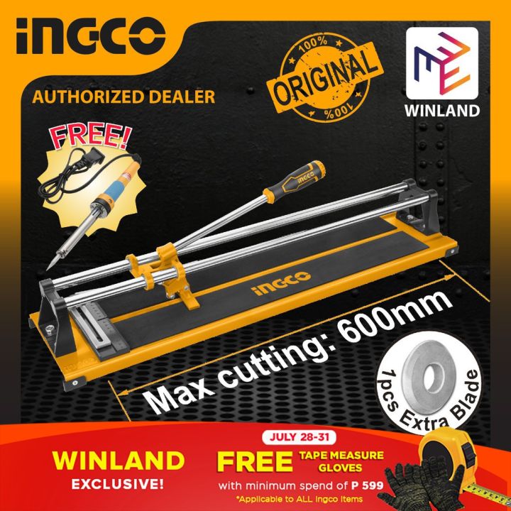 Ingco Original Manual Tile Cutter 600mm With Free Soldering Iron 