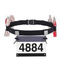 Unisex Triathlon Marathon Race Number Belt With Gel Holder Running Belt Motor Running Outdoor Sports Fitness Waist Belt