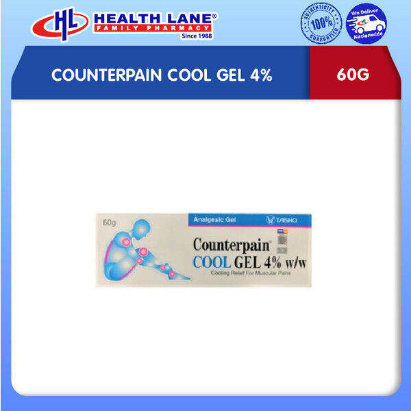 COUNTERPAIN COOL GEL 4% (60G) | Lazada