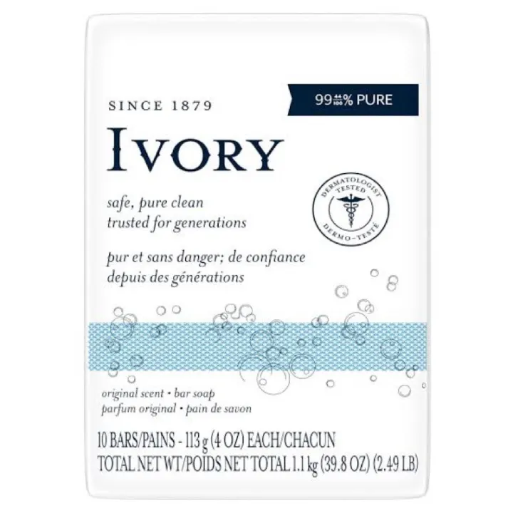 Ivory Bar Soap Original Scent 3.17oz, 10 Count | Lazada PH