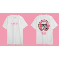 เสื้อยืดพิมพ์ลายQWT55-2 SWEET WARS WHITE ขาว