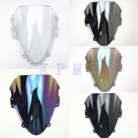 For Suzuki GSXR 600 750 R K4 gsxr 600 750 r k4 2004 2005 04 05 Black Windshield WindScreen Double Bubble