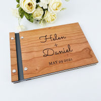 Personalized Guestbook Sign For Wedding Custom Rustic Memory Wooden Guest Signatures Book Album Baptism Mariage Decoration