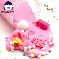 60ml/120ml Pink Color Cotton Paste Fluffy Putty Scented Stress Clay Plasticine Sludge