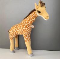 【CW】cute lifelike giraffe plush Toy Stuffed soft giraffes pillow real life wild animals soft doll birthday gift for kids