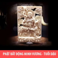 Dây chuyền Phật Bất Động Minh Vương bằng trái ngà - Tuổi Dậu - MN01 Có dây thumbnail