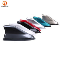 POSSBAY Universal FM สัญญาณเครื่องขยายเสียงวิทยุรถยนต์ Shark Fin Antenna ตกแต่งหลังคาอัตโนมัติด้านข้างสำหรับ BMW Kia-sdfwerwewewq