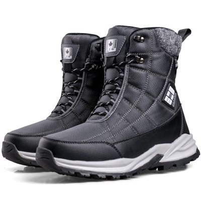 TOP☆Men Boots Winter Outdoor Hiking Shoes 2023 New Sports Snow Boots Thickened Warm Plush Desert Boots Non-slip Casual Men Shoes