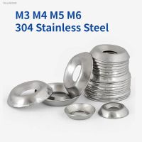 ♧♈❡ M3 M4 M5 M6 304 Stainless Steel Fisheye Gasket Metal Countersunk Screw Concave-convex Washer Hollow Cone Decorative Washer