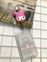 MY MELODY  PINK ที่ห้อยบัตร พร้อมที่ใส่บัตร สายห้อยดึงยืดออกได้ ม้วนเก็บเอง  โยโย๋ มีก้ามปูสวยงาม  ขนาด 4x4x1.5 cm ที่ใส่บัตรขนาด5.5x8.5cm (body 7x11cm ฺ  NPNN