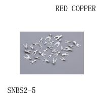 Hot sale Red copper 1000 PCS SNBS2-5 Cold Pressed Terminal Connector 16AWG - 14AWG Fork Type terminal Electrical Circuitry  Parts