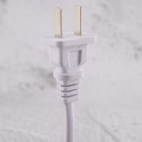 White Lamp Power Cord w Dimmer Switch AC 250V/110V