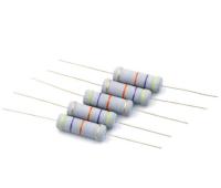 【cw】 10pcs  5W   5  Carbon Film Resistor 1W 1R 10R 22R 47R 100R 220R 330R 680R 1K 2K2 4.7K 10K 47K 100K 470K 1M