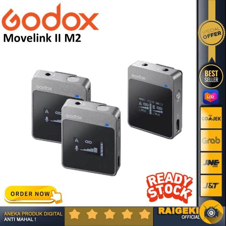 Godox Movelink II M2 Wireless Microphone System - Mic Wireless | Lazada ...