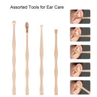 7pcs Ear Wax Removal Kit Ear Wax Remover with Stainless Steel Storage Case Earpick Ear Pick Ear Cleaner Spoon Ear Care Tools Health Accessories