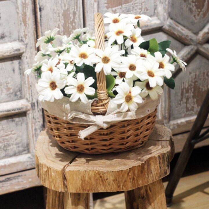 5x-hand-woven-wicker-basket-simulation-single-handle-small-with-hand-gift-basket