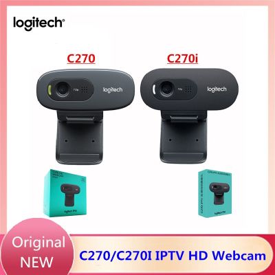 □✚✗ Original Logitech C270/C270i/C310 HD Video 720P Webcam Built-in Mic USB2.0 Computer Camera USB 2.0 for PC Lapto Video Calling