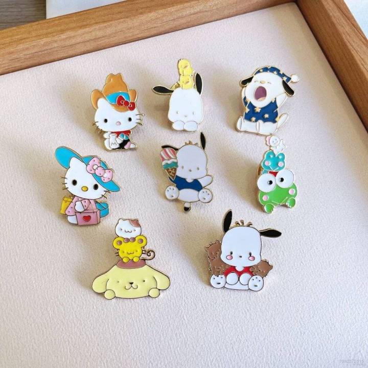 sanrio-เข็มกลัด-ลายการ์ตูนคิตตี้-pachacco-diy-เครื่องประดับแฟชั่น-ของขวัญ