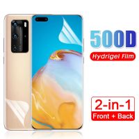 2in1 Soft Hydrogel Film For HUAWEI P20 P30 P40 P50 Lite Pro Nova 9 Screen Protectors For Honor 9X 10i 20 Lite 50 Pro Back Film