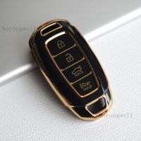 TPU สำหรับ Hyundai I30 Ix35 4ปุ่มรถ Key Kona Encino Solaris Azera Grandeur Ig Accent Santa Fe Palisade Shell FOB ฝาครอบ