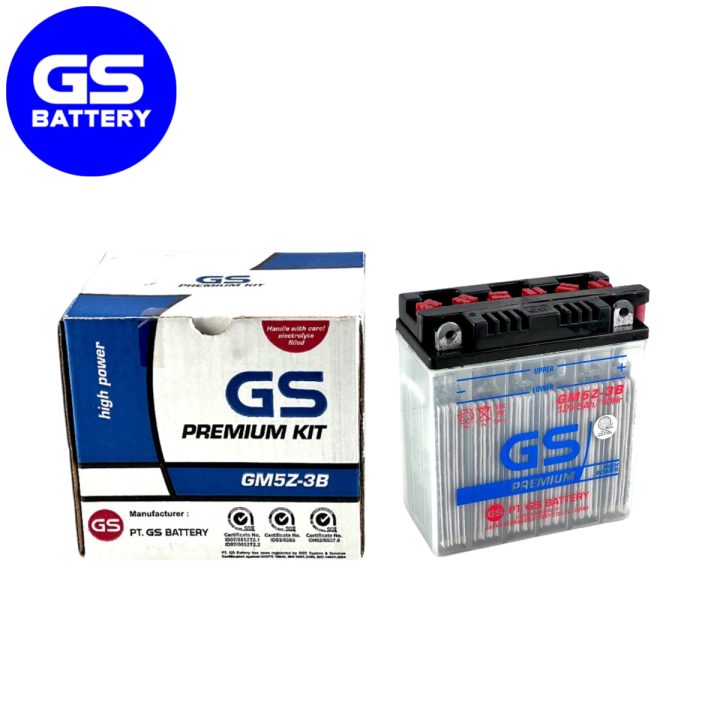 GS Motorcycle Battery GM5Z-3B for HONDA WAVE/SUZUKI SHOGUN/YAMAHA MIO ...