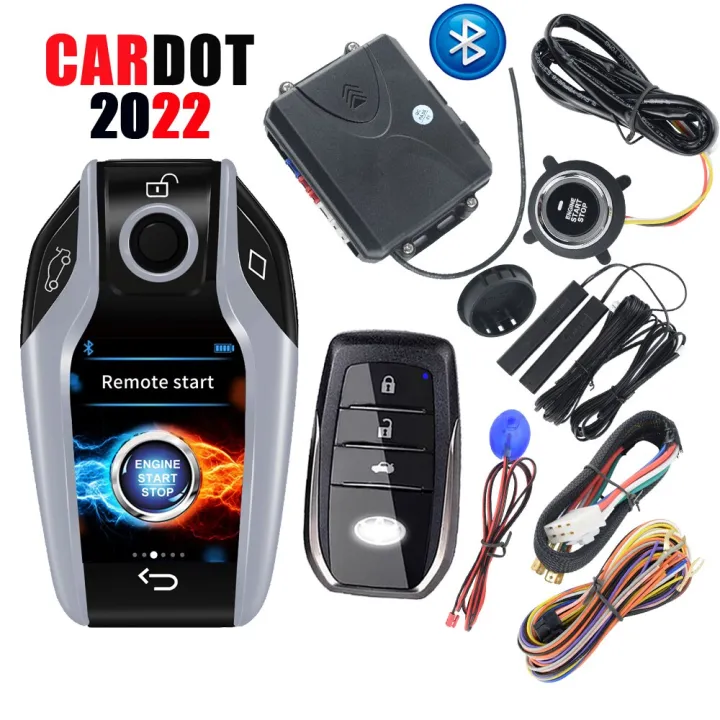 CARDOT BT Digital Key App Smart Phone Lcd Key PKE Car Alarm System
