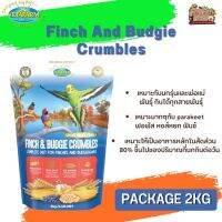 Vetafarm FINCH AND BUDGIE CRUMBLES เหมาะกับ parakeet ฟอพัส หงส์หยก หรือนกพันธุ์เล็กอย่างฟินซ์หรือคีรีบูนเป็นพิเศษ 2Kg