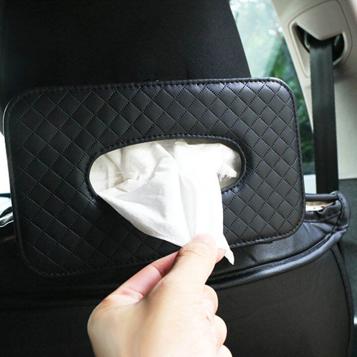 vr-robot-universal-car-tissue-box-creative-leather-napkin-holder-box-back-seat-sun-visor-tissue-organizer-for-car