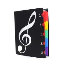 【CW】 Multi-layer waterproof music folder file plastic data bag Filing Products document 20 pages