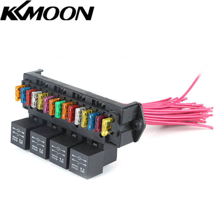 72V Car Fuse Box 15way Wire Fuse Block Box Multicircuit Control Box