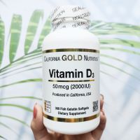 80% OFF ราคา Sale!!! โปรดอ่านรายละเอียดสินค้า EXP: 12/2023 วิตามินดี 3 Vitamin D3 50 mcg (2000 IU) 360 Fish Gelatin Softgels (California Gold Nutrition®)