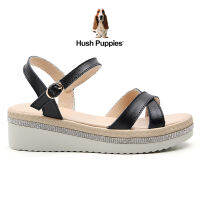 Hush Puppies_รองเท้าผู้หญิง รุ่น WILLOW X BAND HP IWSFT7608C - สีดำ รองเท้าหนังแท้ รองเท้าลำลอง รองเท้าส้นสูง Ladies Diamond Heeled Sandals