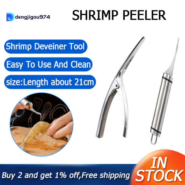 Shrimp Deveiner Tool and Peelers,Stainless Steel Shrimp Cleaner Knife