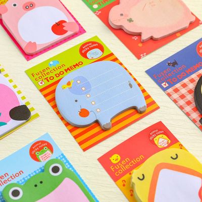 20 ชิ้นน่ารักการ์ตูนสัตว์ Sticky Notes เครื่องหมายหน้าธงรูปร่างที่แตกต่างกัน Memo Notes สำหรับนักเรียนอุปกรณ์สำนักงานที่บ้าน-Yrrey