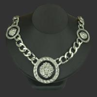 Fashion Domineering Hip-hop Alloy Dripping Lion Head Necklace Men And Women Clavicle Sweater Chain