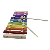 [ammoon]8-Note Colorful Xylophone Glockenspiel with Wooden Mallets Percussion Musical Instrument Toy Gift for Kids Children