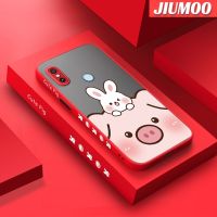 เคส JIUMOO สำหรับ Xiaomi Redmi Note 5 Pro Note 5 Pro Note 5A ดีไซน์ใหม่ขอบสี่เหลี่ยมกระต่ายลูกหมูน่ารักลายการ์ตูนปลอกซิลิโคนเคสมือถือกันกระแทกแข็งเคสป้องกันเลนส์กล้องคลุมทั้งหมด